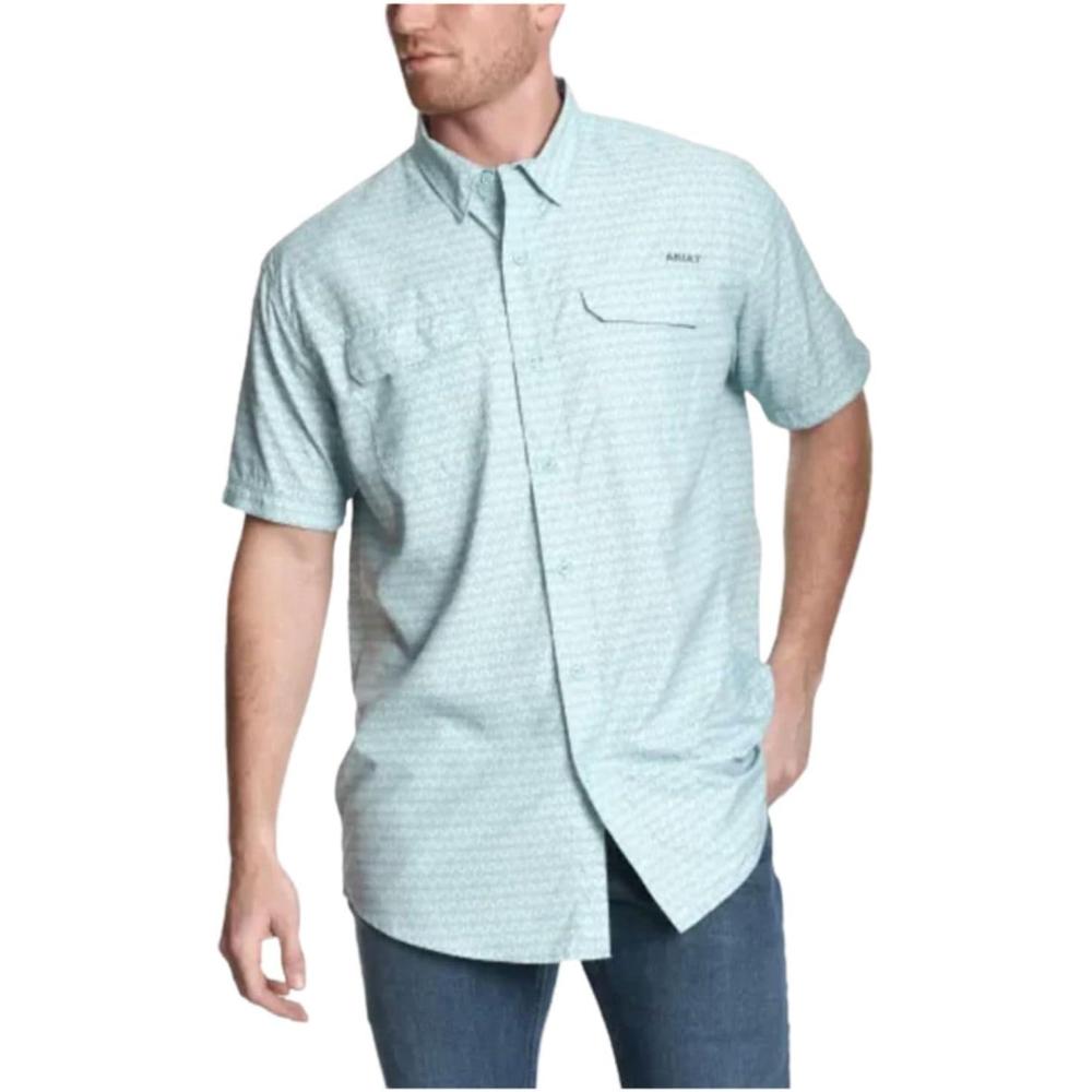 imageARIAT Mens Venttek Outbound Classic Fit ShirtAqua