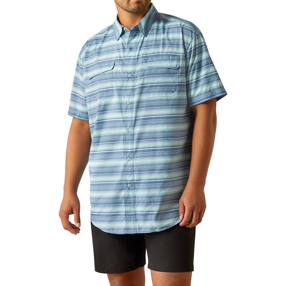 imageARIAT Mens Venttek Outbound Classic Fit ShirtBlue Raven