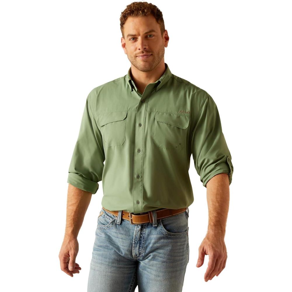 imageARIAT Mens Venttek Outbound Classic Fit ShirtParsley