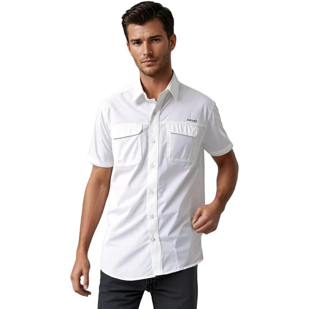 imageARIAT Mens Venttek Outbound Classic Fit ShirtWhite