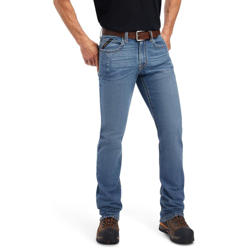 imageARIAT Rebar M4 Low Rise DuraStretch Edge Boot Cut JeanVentura