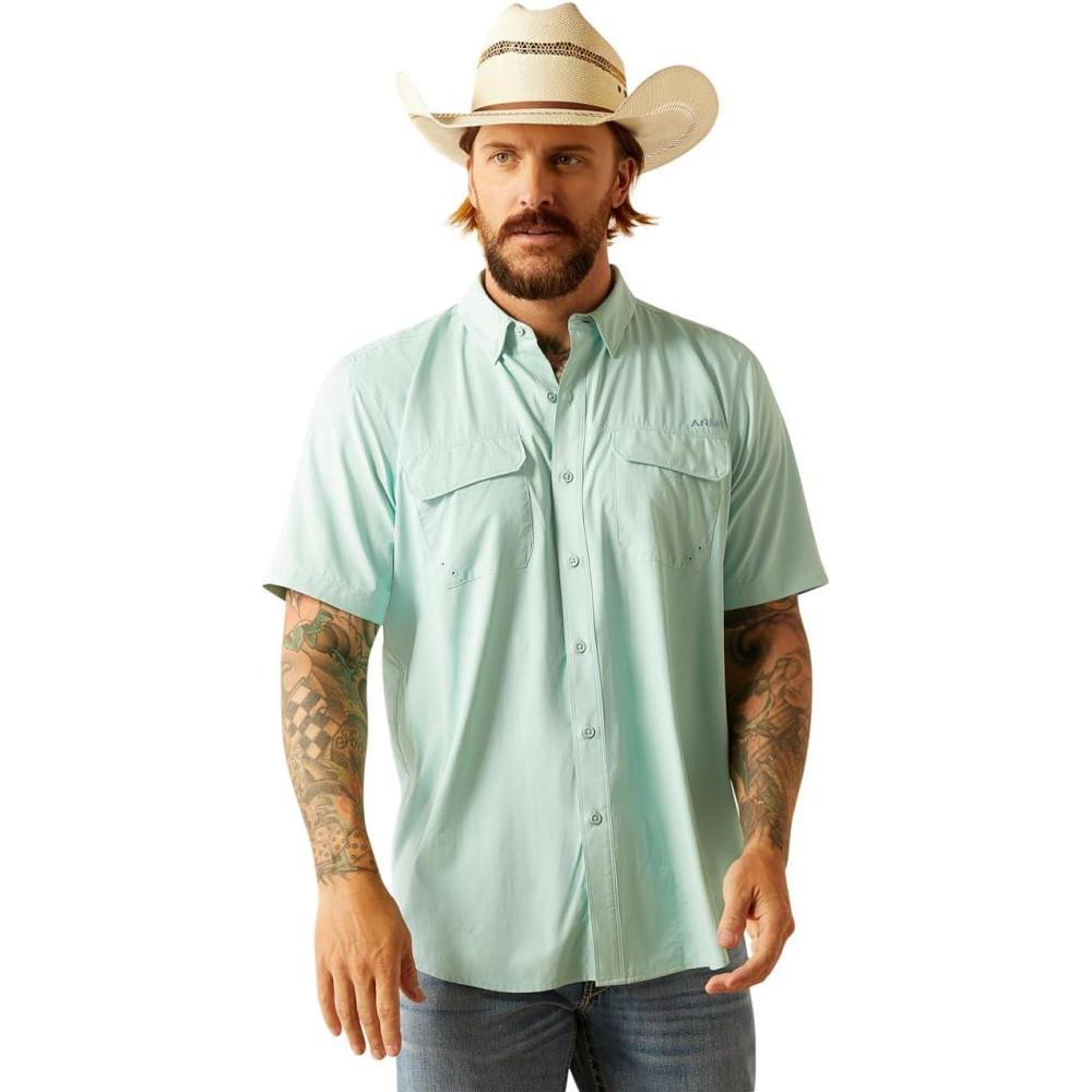 imageARIAT Venttek Outbound Fitted ShirtEggshell Blue