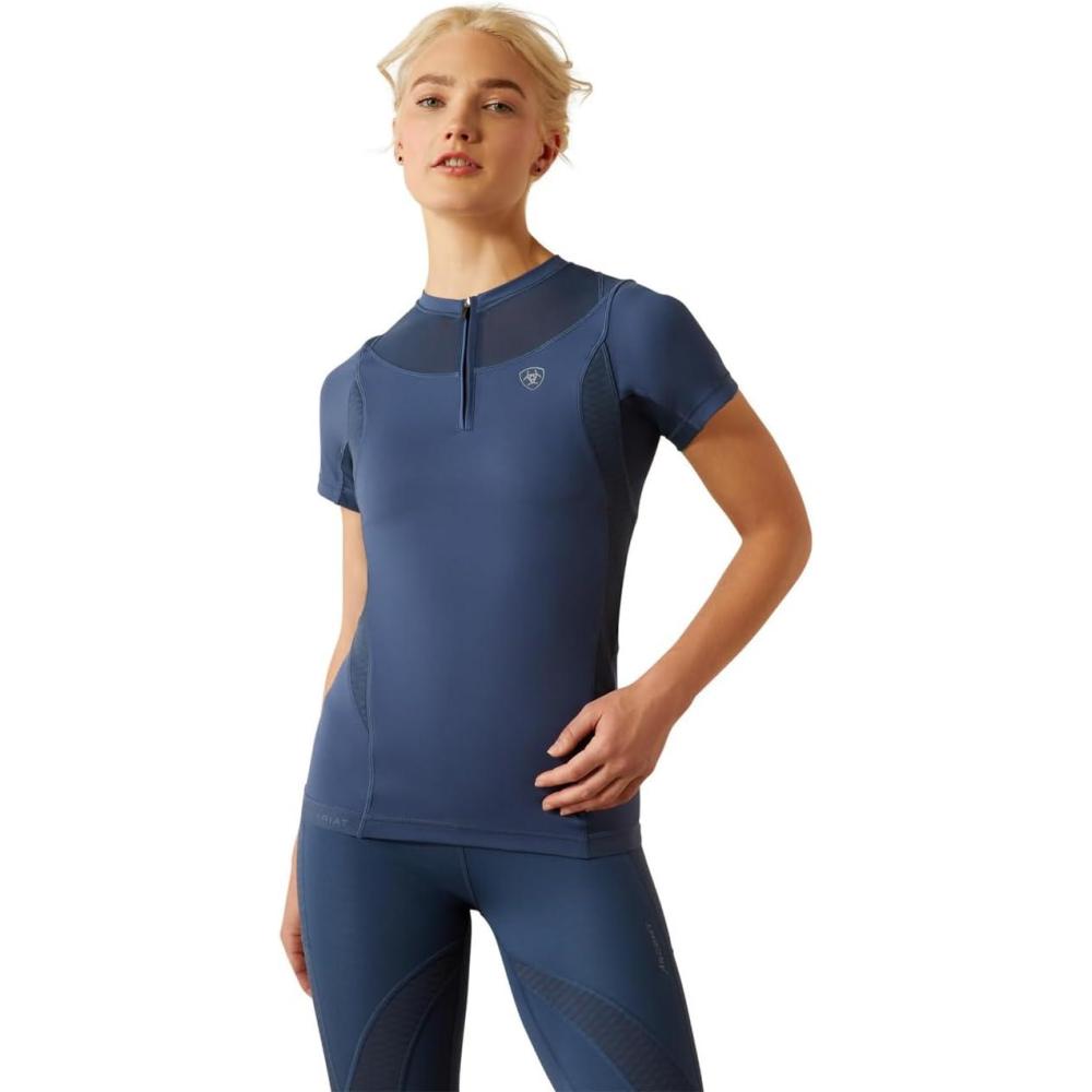 imageARIAT Womens Ascent 14 Zip BaselayerDark Denim