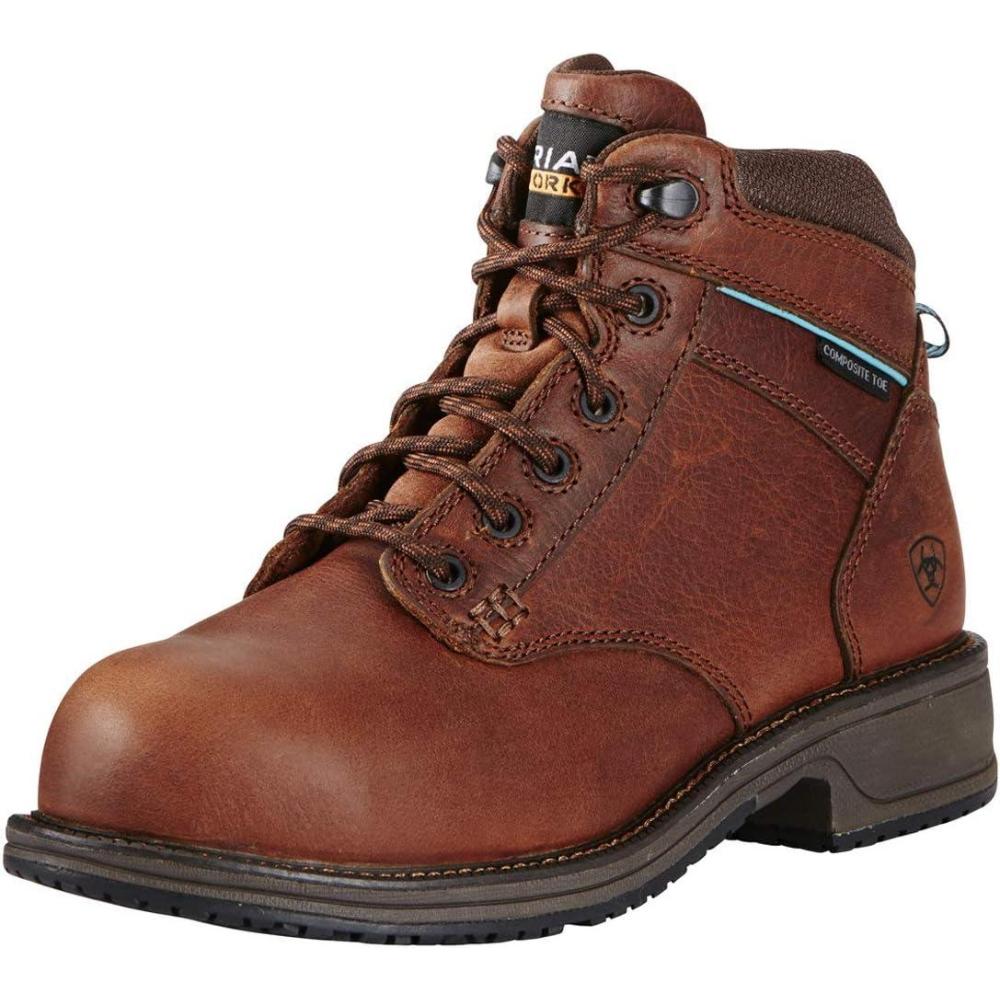 imageARIAT Womens Casual Work Mid Lace SD CTNutty Brown