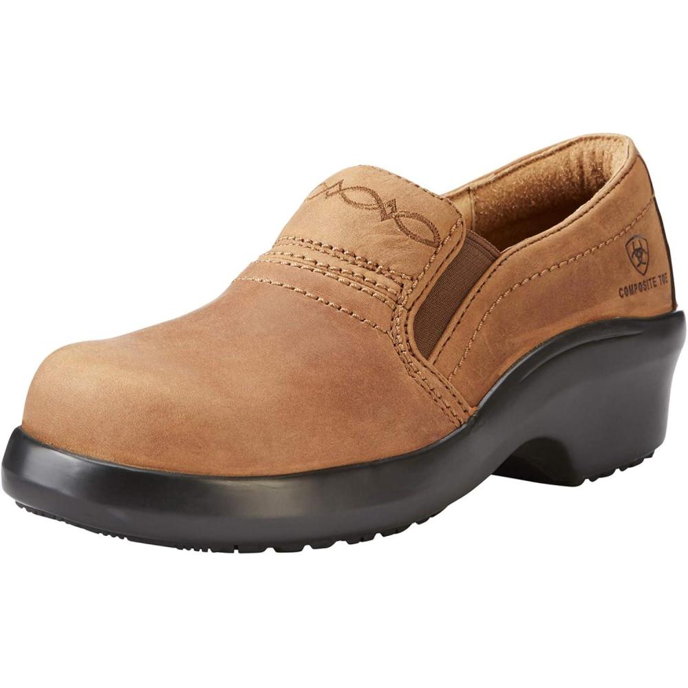 imageARIAT Womens Expert Safety Clog Composite ToeBrown