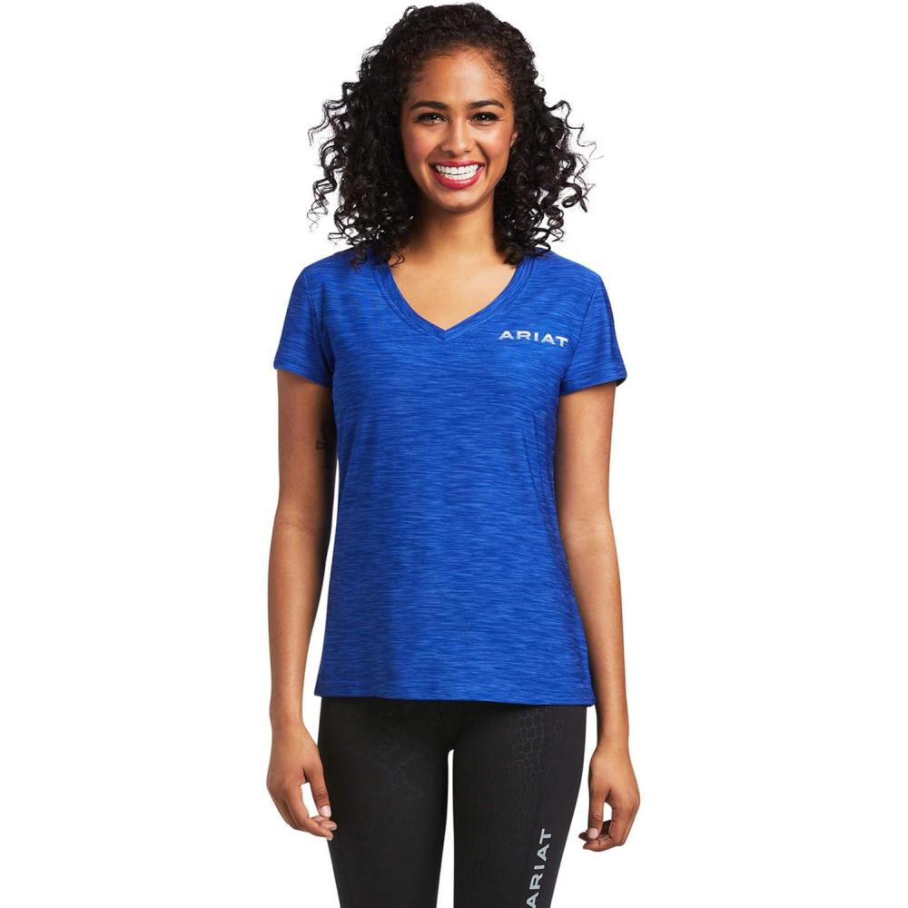 imageARIAT Womens Laguna Top Aura OrangeMazarine Blue