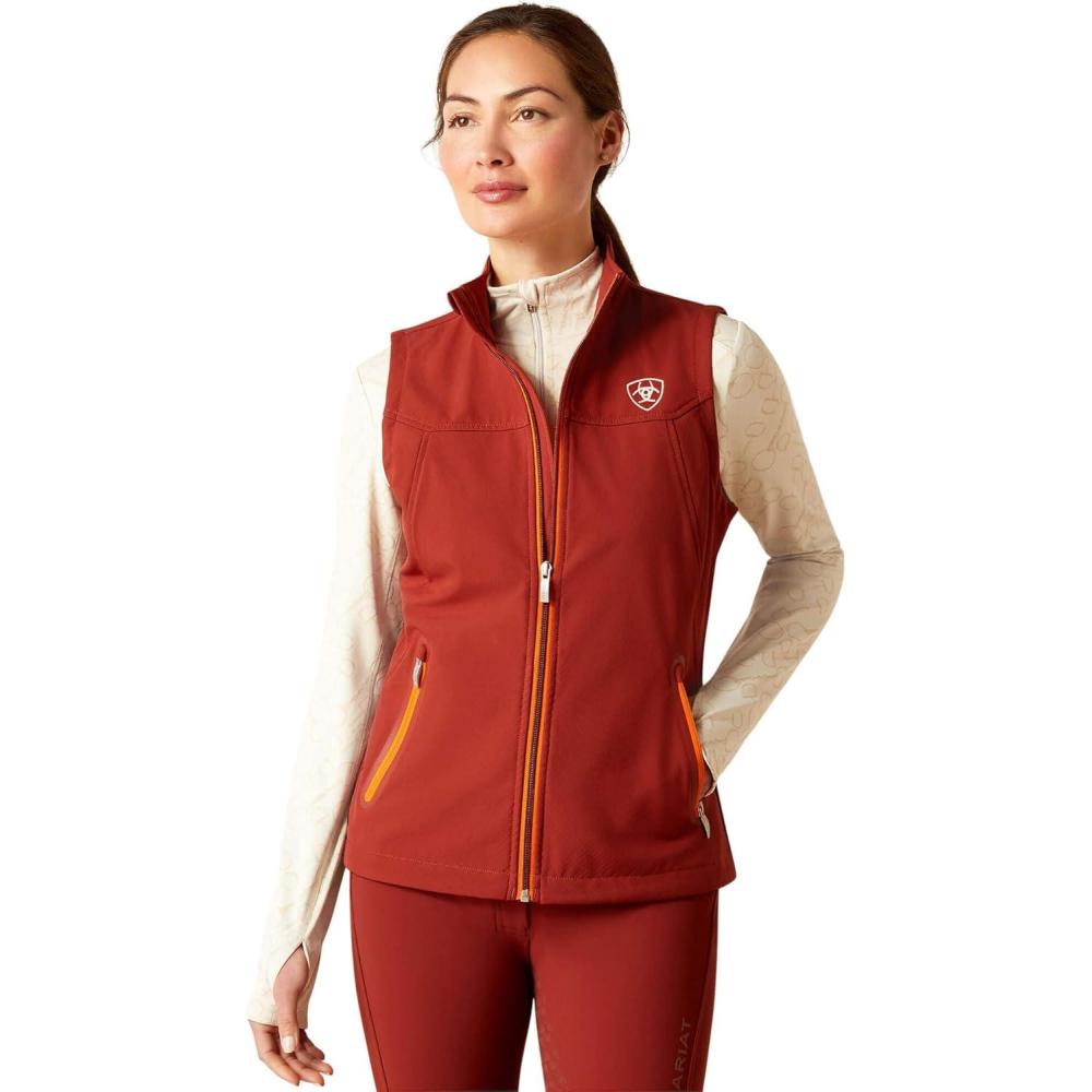 imageARIAT Womens New Team Softshell VestFired Brick