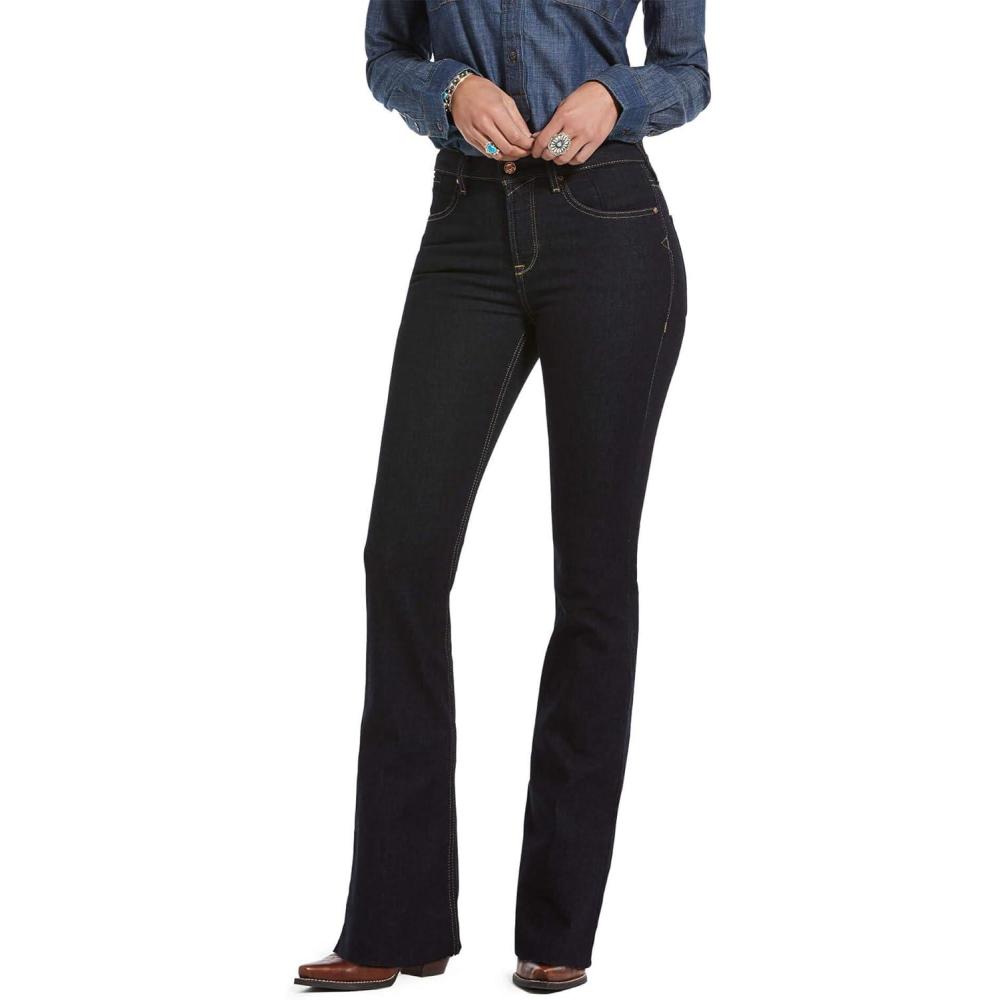 imageARIAT Womens Premium High Rise Flare JeanRinse