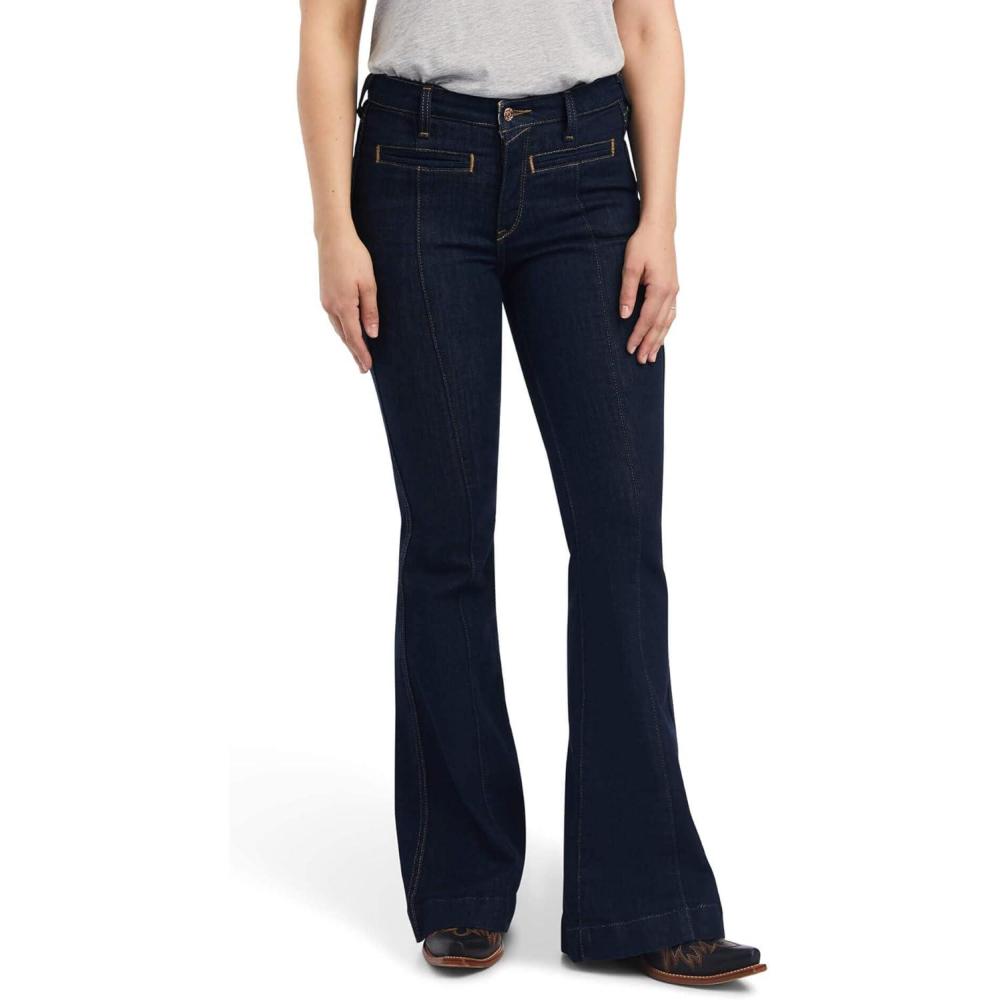 imageARIAT Womens Real High Rise Alexa Flare JeanBlue