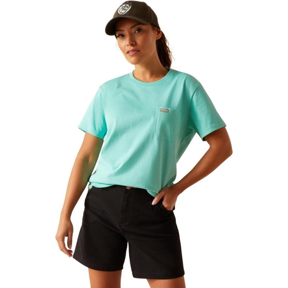 imageARIAT Womens Rebar Cotton Strong TshirtShirtPool