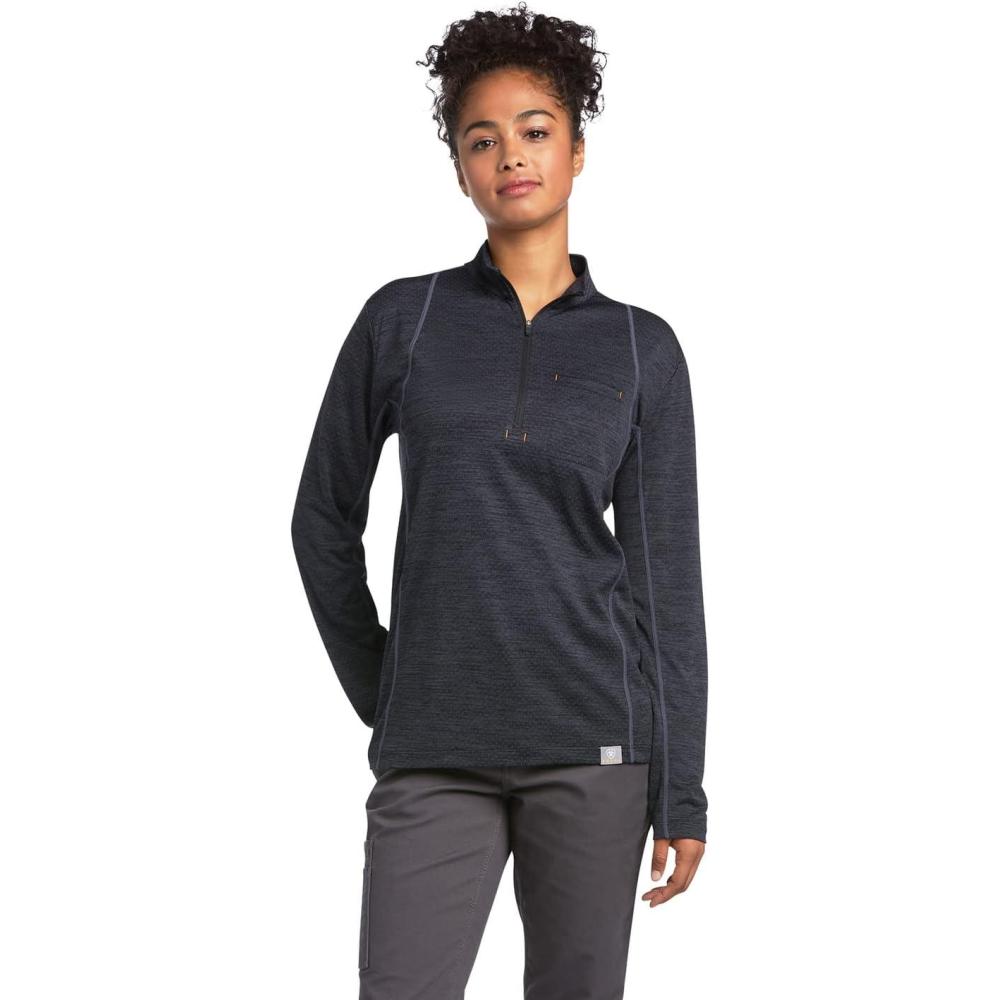 imageARIAT Womens Rebar Evolution 12 Zip TopBlack