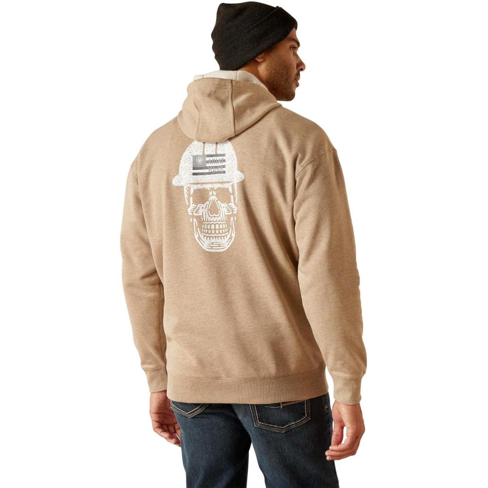 imageARIAT Womens Rebar Roughneck Pullover HoodieOatmeal Heather