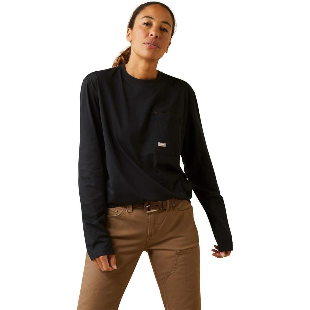 imageARIAT Womens Rebar Workman Logo TShirtBlack