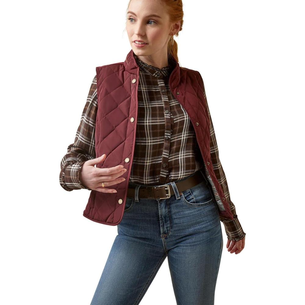 imageARIAT Womens Woodside 20 VestTawny Port