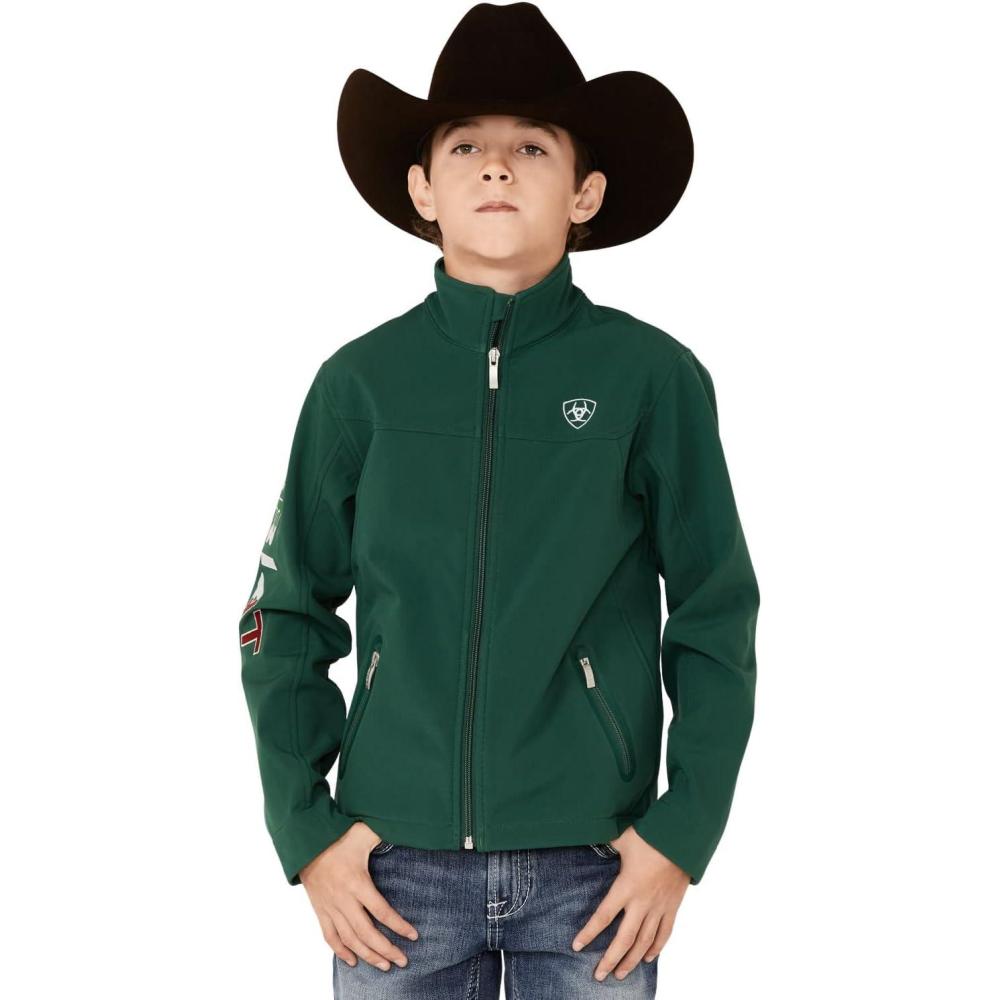 imageARIAT Youth New Team Softshell MEXICO Water Resistant JacketVerde