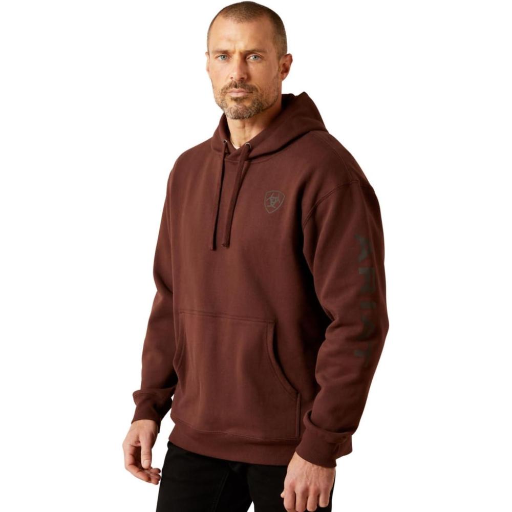 imageARIAT mens Ariat Logo HoodieDeep Mahogany