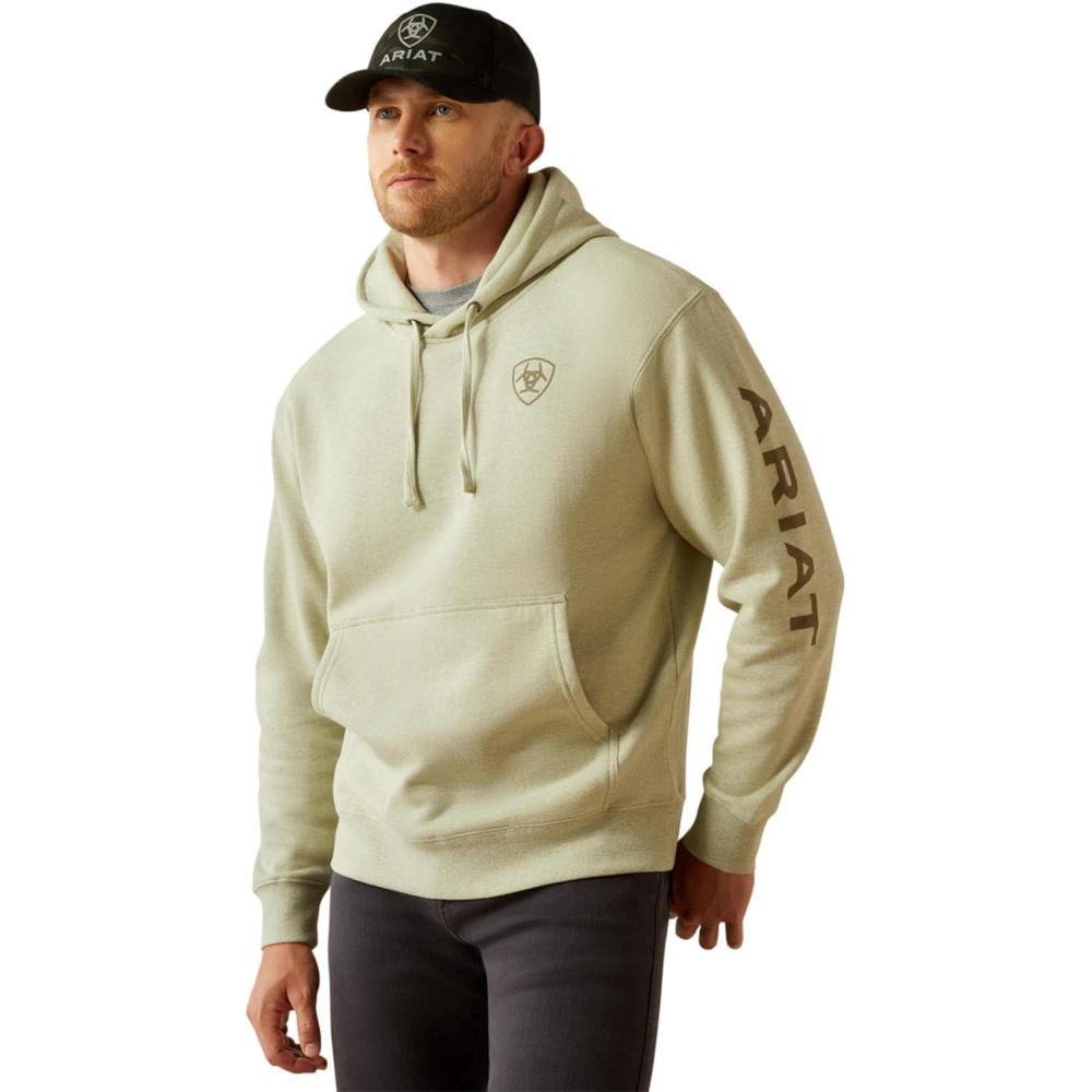 imageARIAT mens Ariat Logo HoodieSage Heather