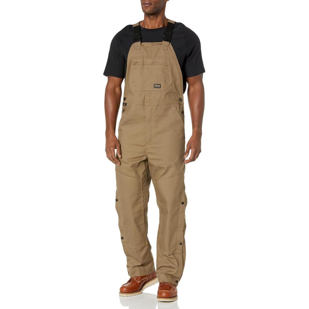 imageARIAT mens Rebar Duracanvas Unlined BibField Khaki