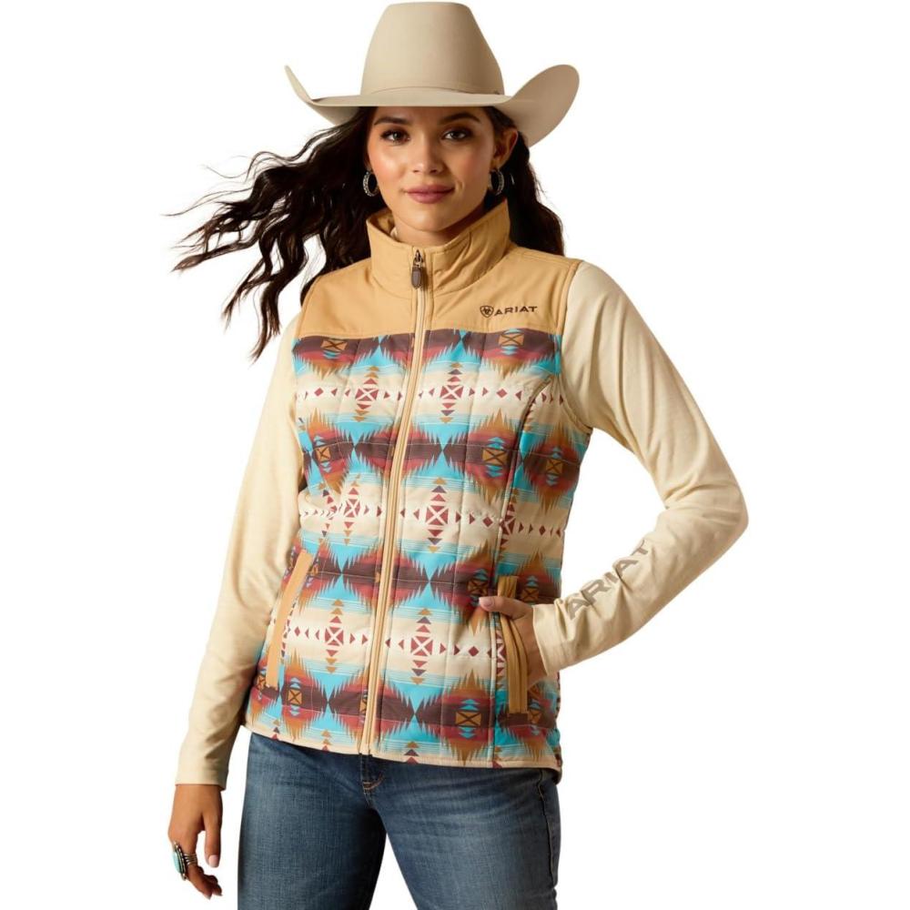 imageARIAT womens Crius Insulated VestSerrano Southwest Print