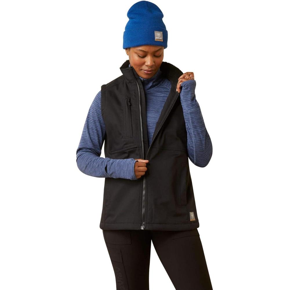 imageARIAT womens Rebar Duracanvas Insulated VestBlack