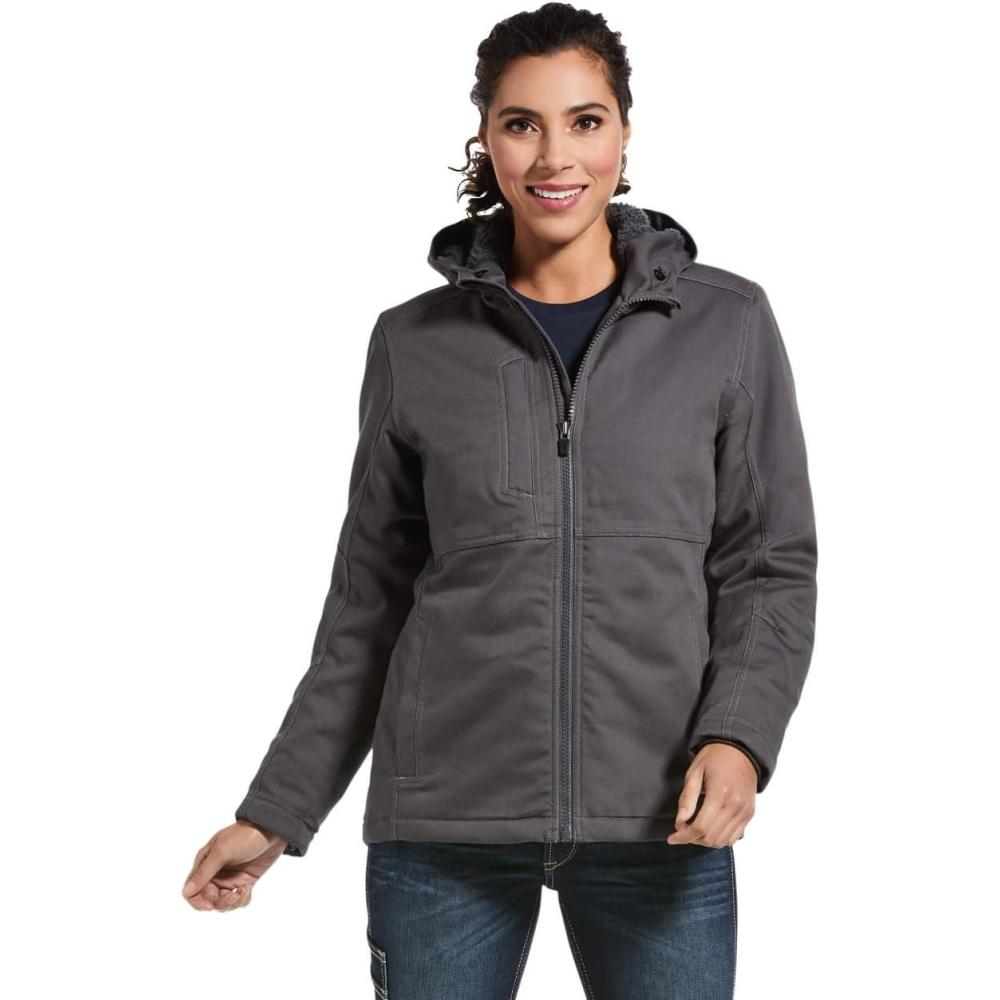 imageAriat 10032917 Womens Rebar Canvas Grey JacketRebar Grey