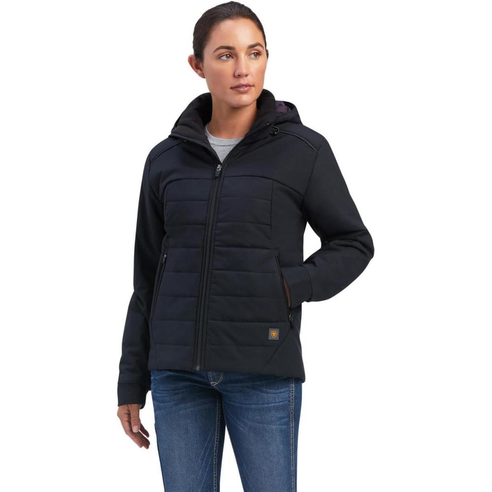 imageAriat 10037609 DISC Womens Rebar Valkyrie Canvas Black JacketBlack