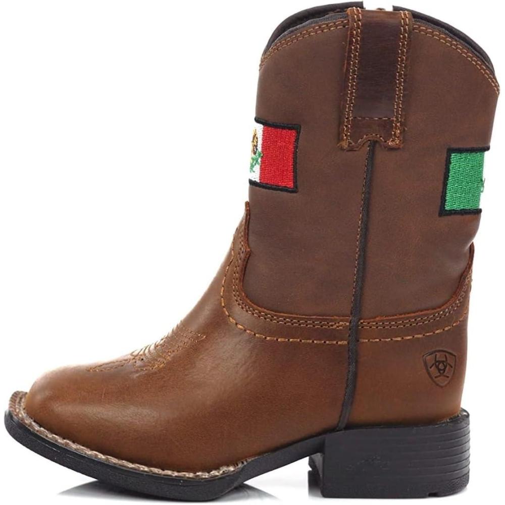 imageAriat Lil Stompers Briar Boots for Toddlers Sizes 47  A441002402BrownMexico Flag Mexico