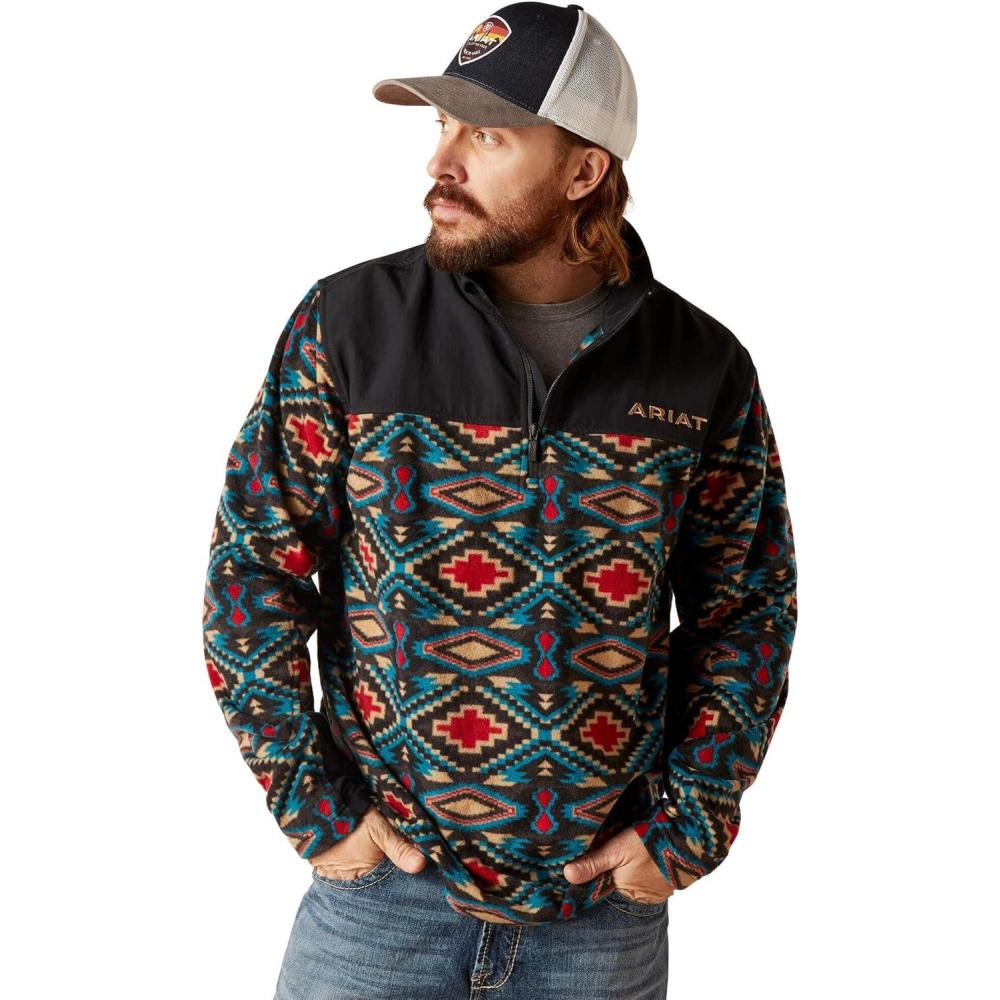 imageAriat Mens Basis 20 14 Zip SweatshirtBiscay Bay