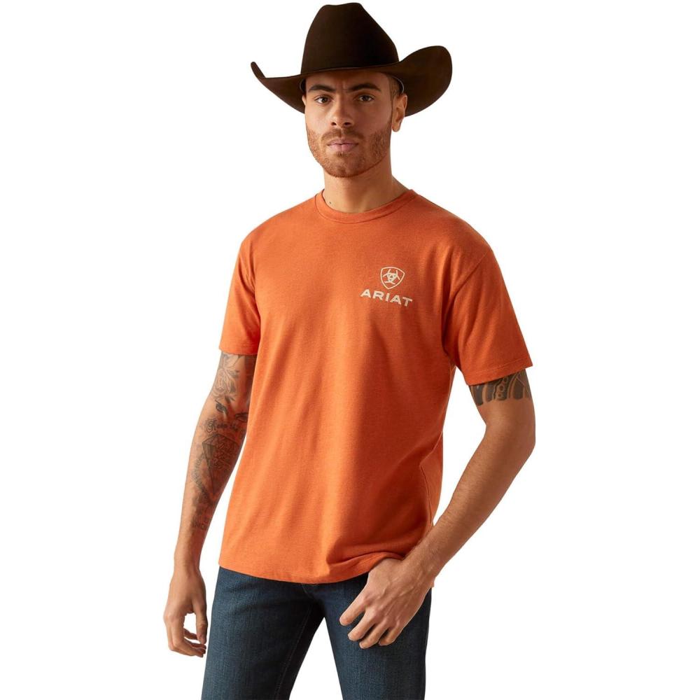 imageAriat Mens Graphic TShirtAdobe HeatherSw Box