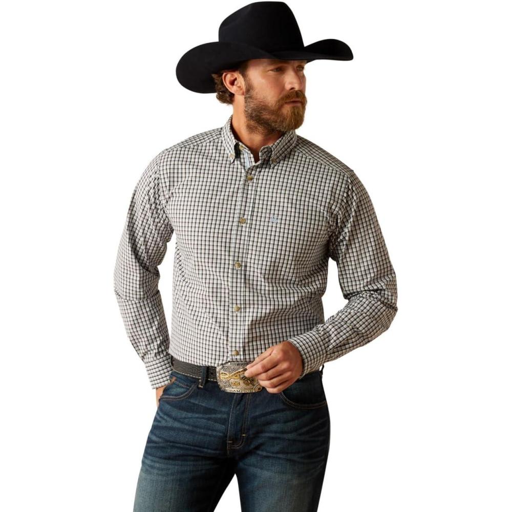 imageAriat Mens Pro Series Nicco Classic Fit ShirtLight Blue