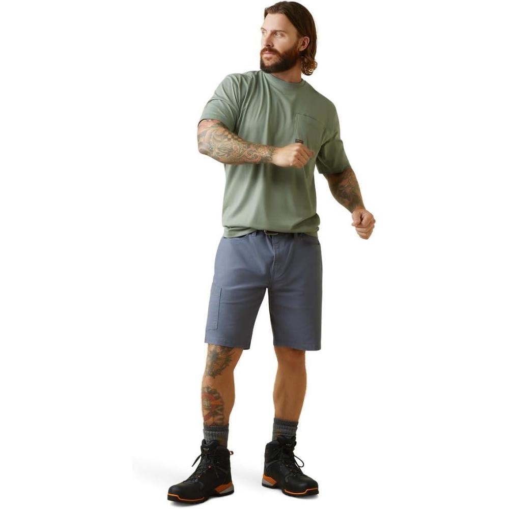 imageAriat Mens Rebar Short Sleeve CrewLily Pad