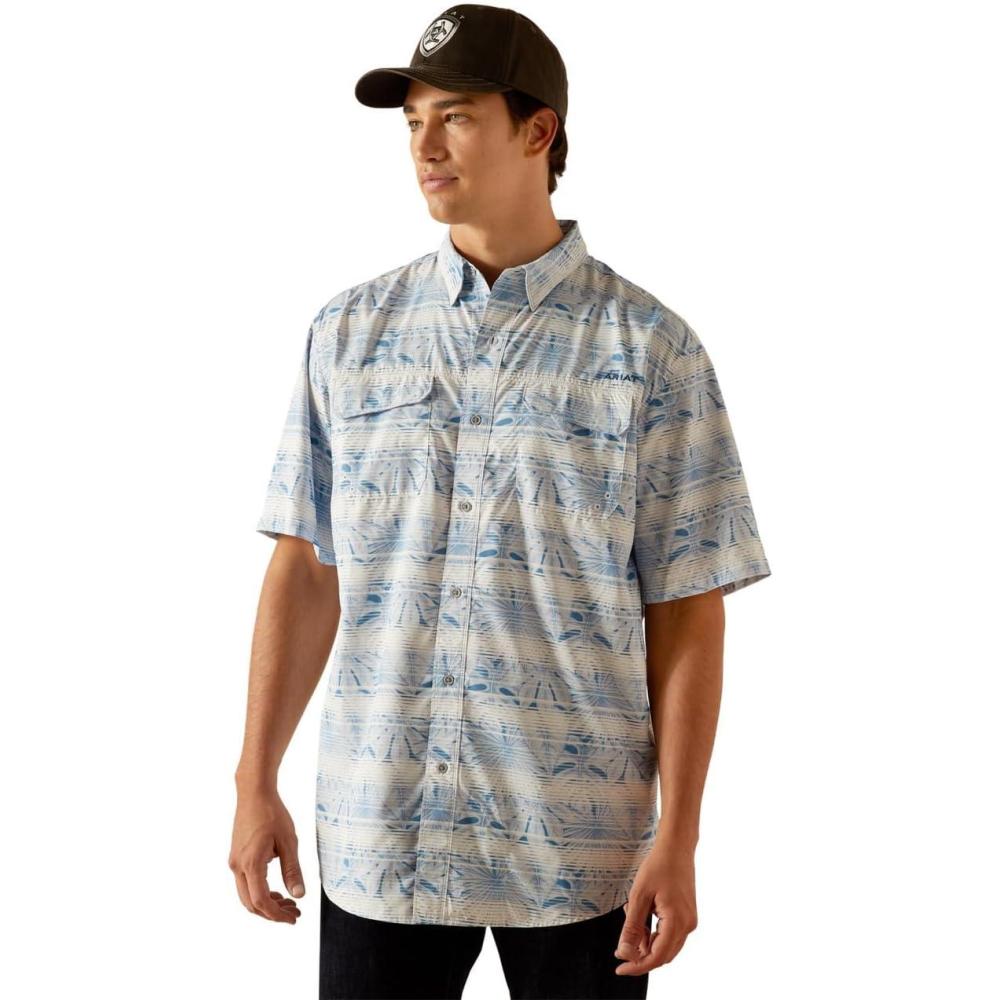 imageAriat Mens Venttek Outbound Classic Fit ShirtBlue Dawn