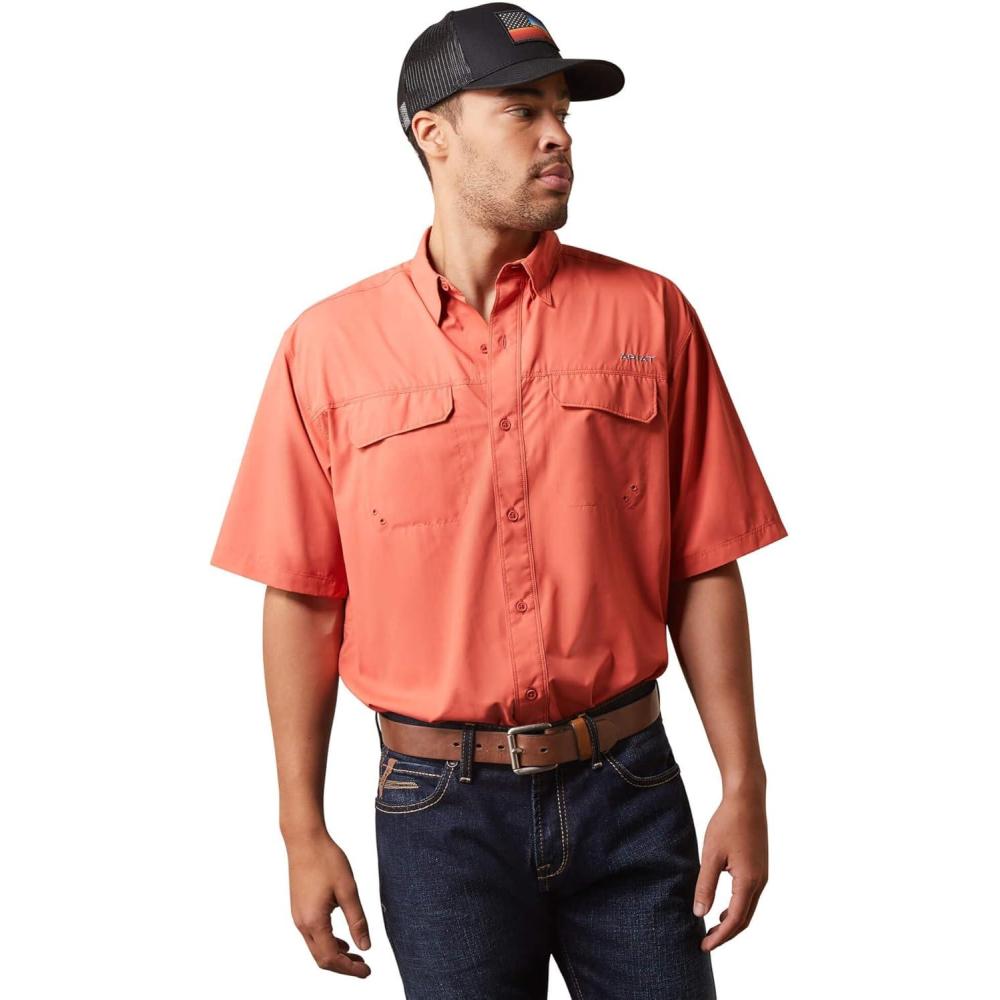 imageAriat Mens Venttek Outbound Classic Fit ShirtBurnt Sienna