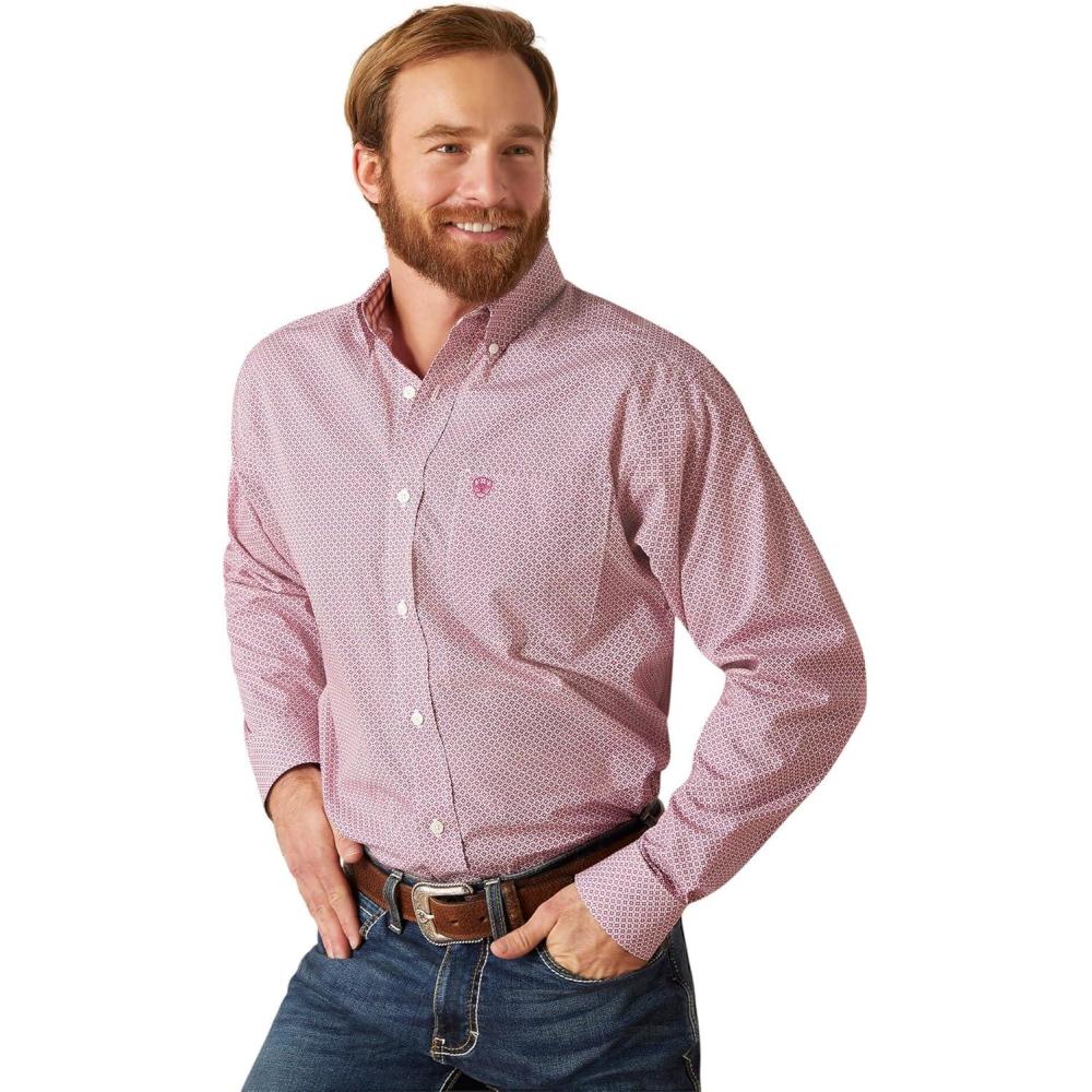 imageAriat Mens Wrinkle Free Vince Classic Fit ShirtWhite