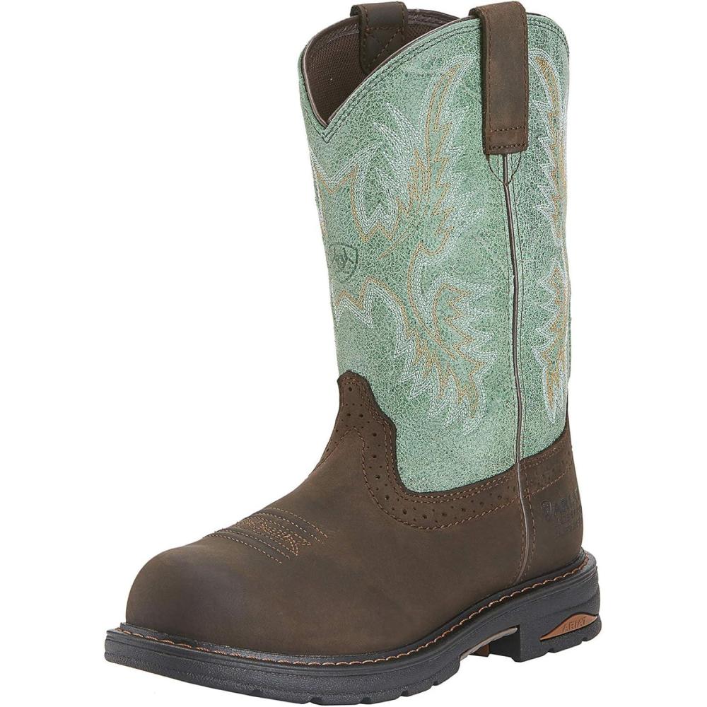 imageAriat Tracey Oily Distressed Brown 9 Turq TopOiled Dark BrownTurquoise