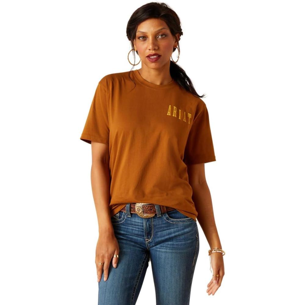 imageAriat Womens Ariat Denim Label TShirtRubber