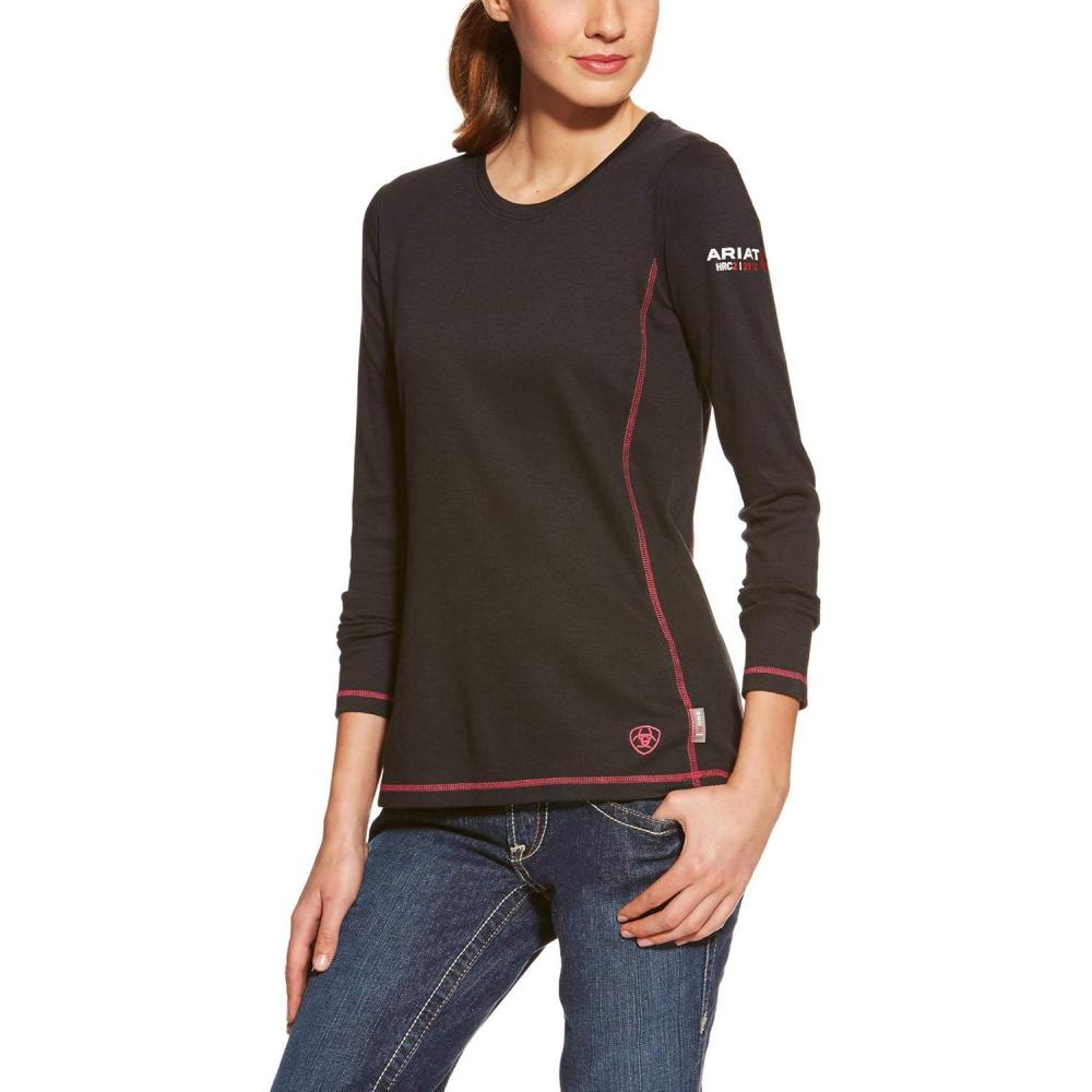 imageAriat Womens Flame Resistant Polartec Powerdry TopBlack