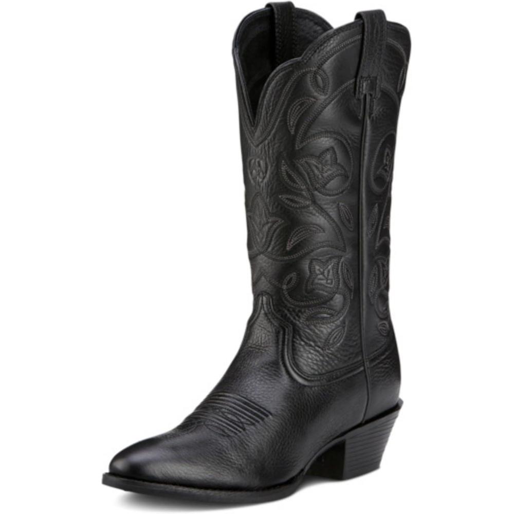 imageAriat Womens Heritage Western R Toe Western Cowboy BootBlack Deertan