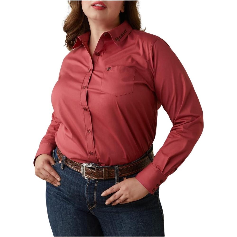 imageAriat Womens Kirby Ultra Marine Stripe ShirtRed