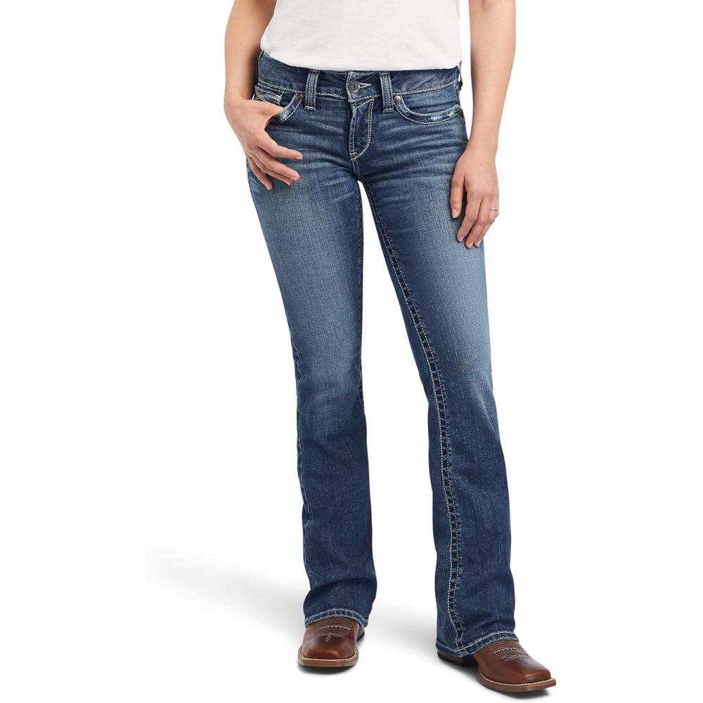 imageAriat Womens REAL Mid Rise Raquel Boot Cut JeanCanadian
