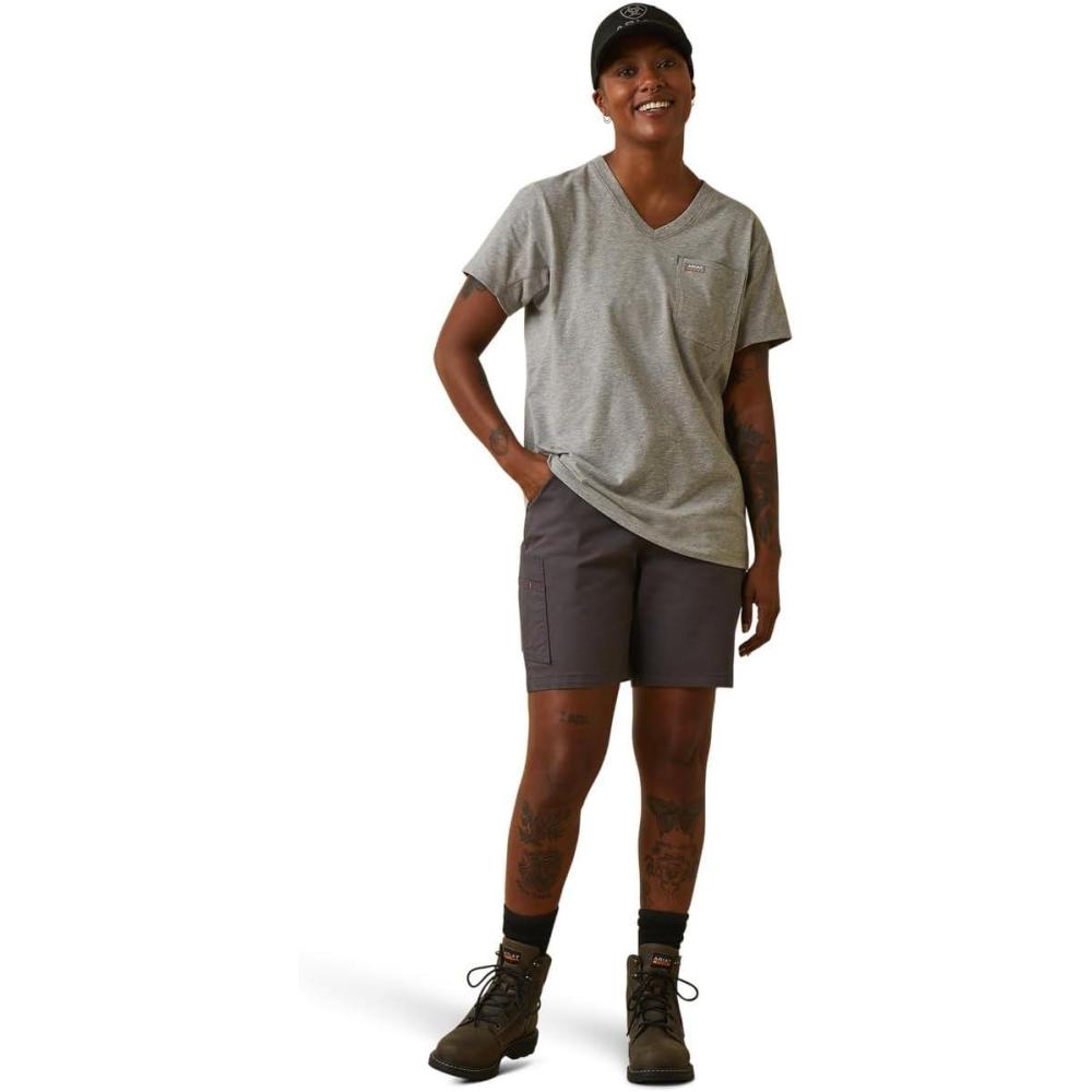 imageAriat Womens Rebar Workman TShirtHeather Grey