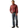 ARIAT 360 Airflow Classic Fit Shirt(Red Mahogany)