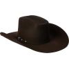 ARIAT Added Money 2X Wool Cowboy Hat with Hand-Creased Brim(Chocolate)