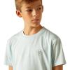 ARIAT Boys’ Charger Vertical Flag Tee(Iced Aqua)