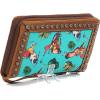 ARIAT Cactus Cruiser Clutch(Turquoise brown)