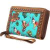 ARIAT Cactus Cruiser Clutch(Turquoise brown)
