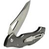ARIAT Engraved Shield Text Logo Smooth Blade Folding Knife, Grey, 3.5″ Blade (Large)(Grey)