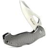 ARIAT Engraved Shield Text Logo Smooth Blade Folding Knife, Grey, 3.5″ Blade (Large)(Grey)