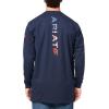 ARIAT FR Stretch Logo T-Shirt(Navy/Usa)