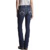 ARIAT Female R.E.A.L. Mid Rise Stretch Icon Stackable Straight Leg Jean(Ocean)